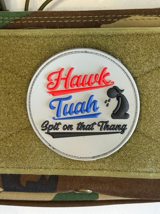 Hawk Tuah PVC Patch