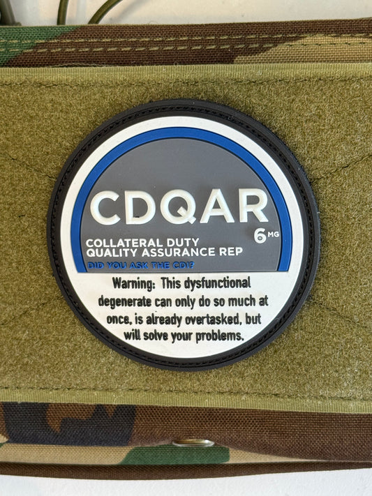CDQAR — Collateral Duty Quality Assurance Rep PVC Patch