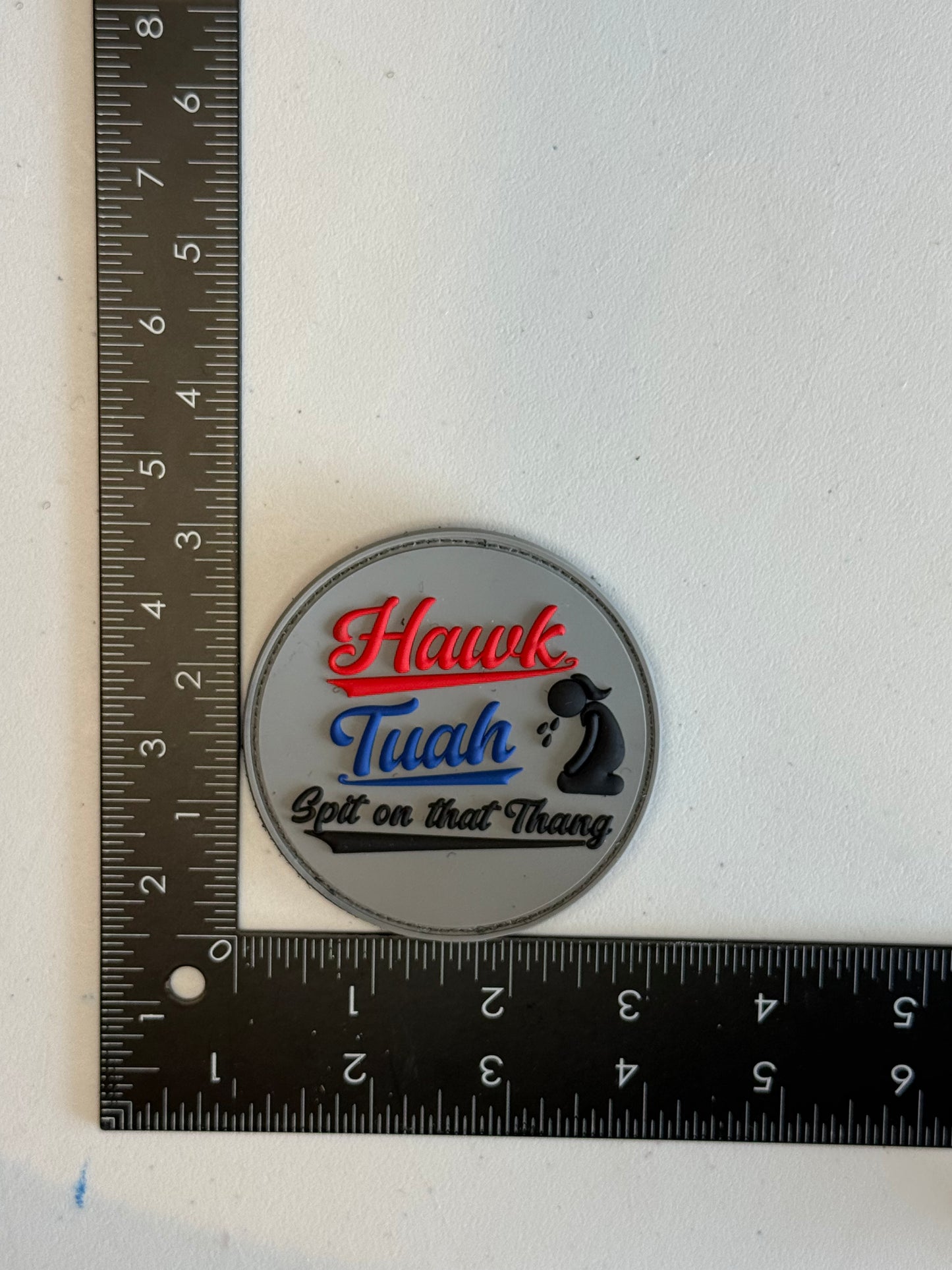 Hawk Tuah PVC Patch