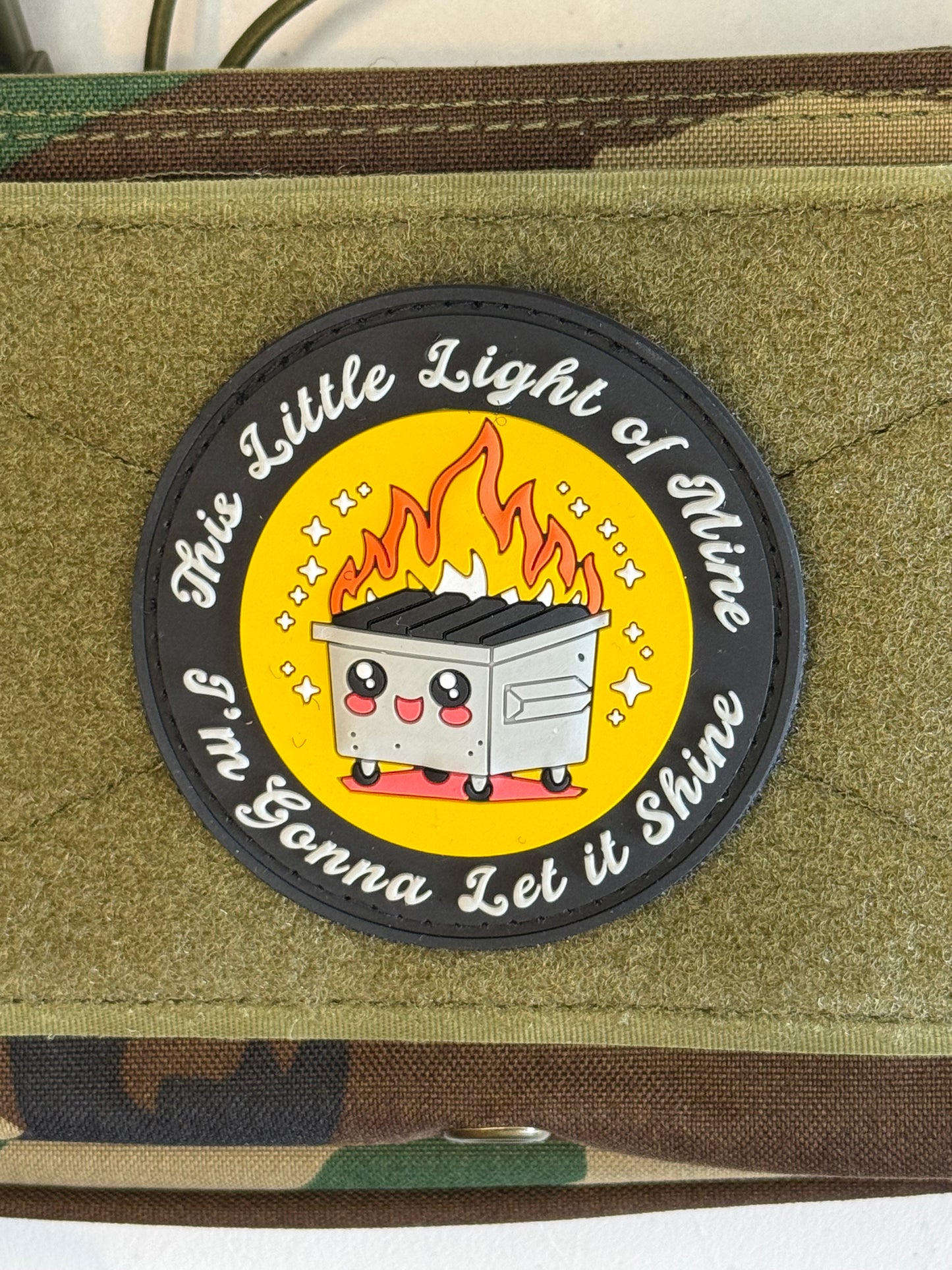 This Little Light of Mine — Dumpster Fire PVC Patch