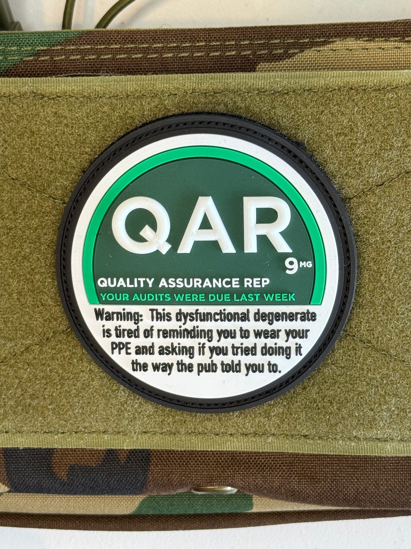 QAR — Quality Assurance Rep PVC Patch