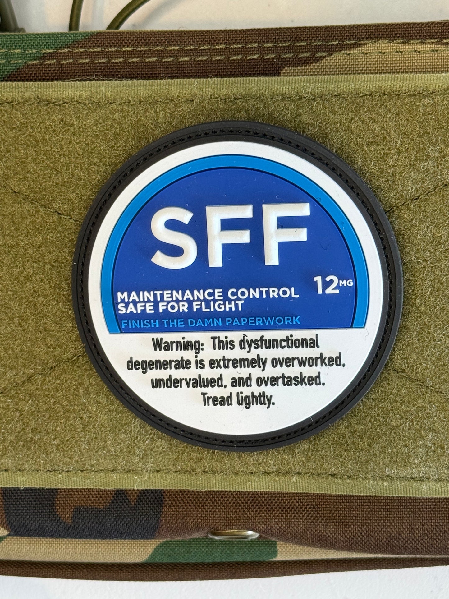 SFF — Maintenance Control Safe For Flight PVC Patch