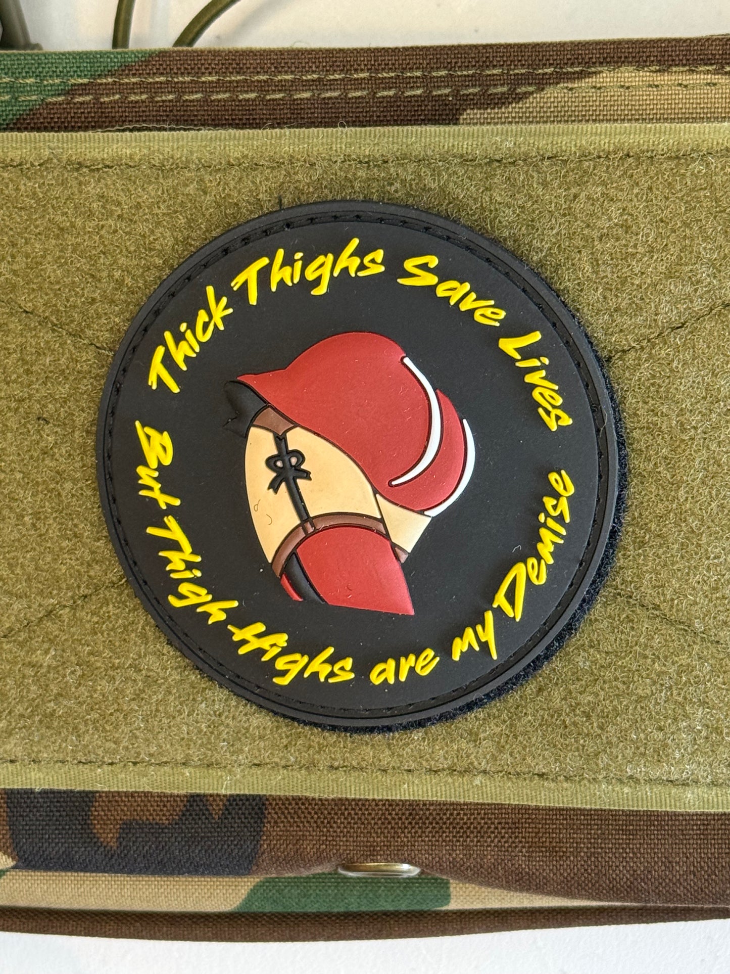 Thick Thighs Save Lives — But Thigh Highs Are My Demise PVC Patch