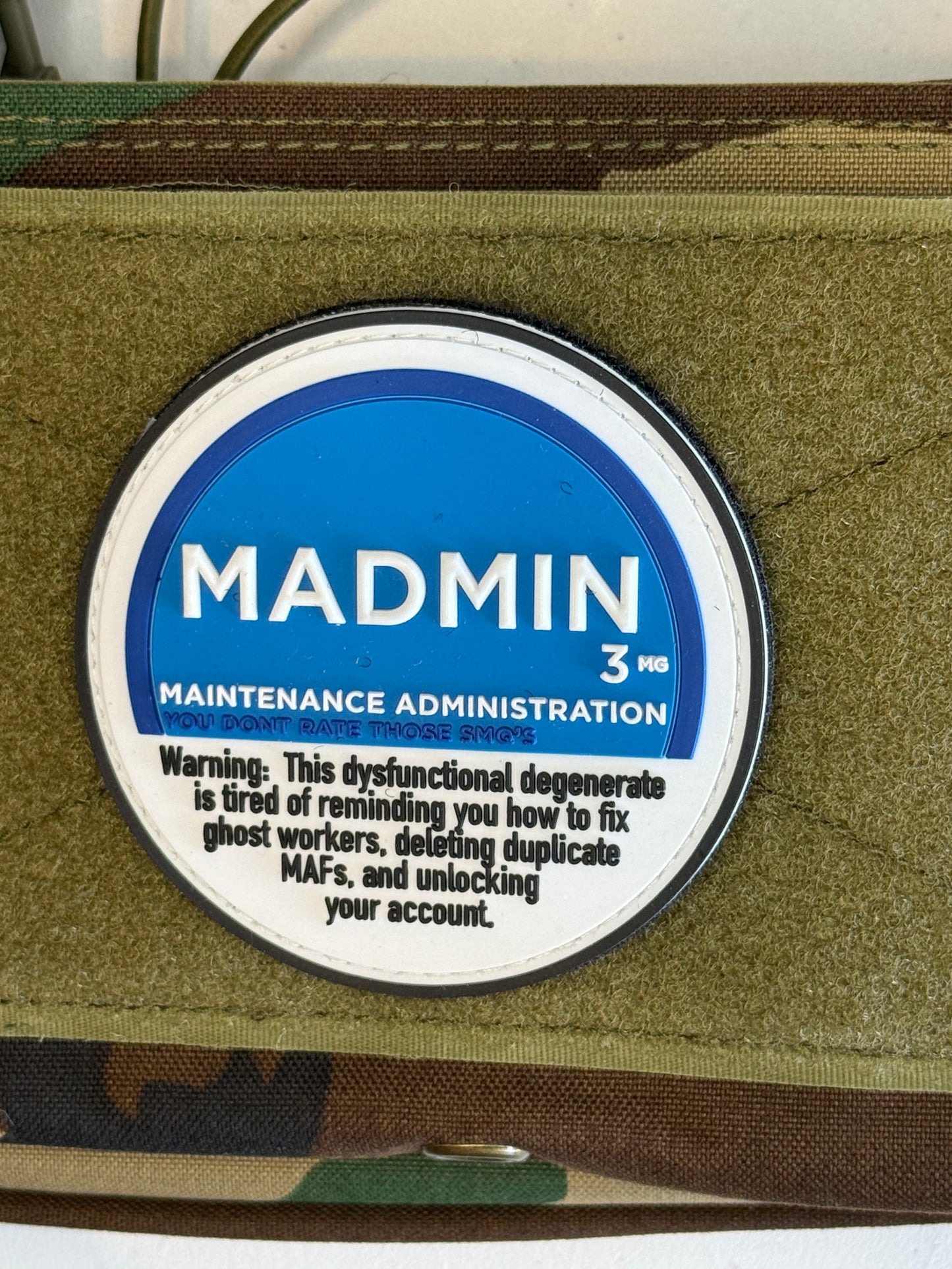 MADMIN — Maintenance Administration PVC Patch