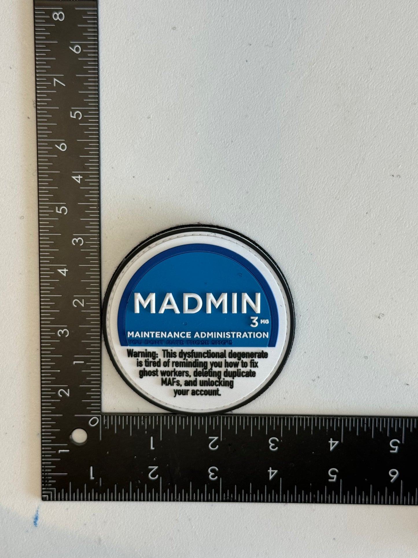 MADMIN — Maintenance Administration PVC Patch