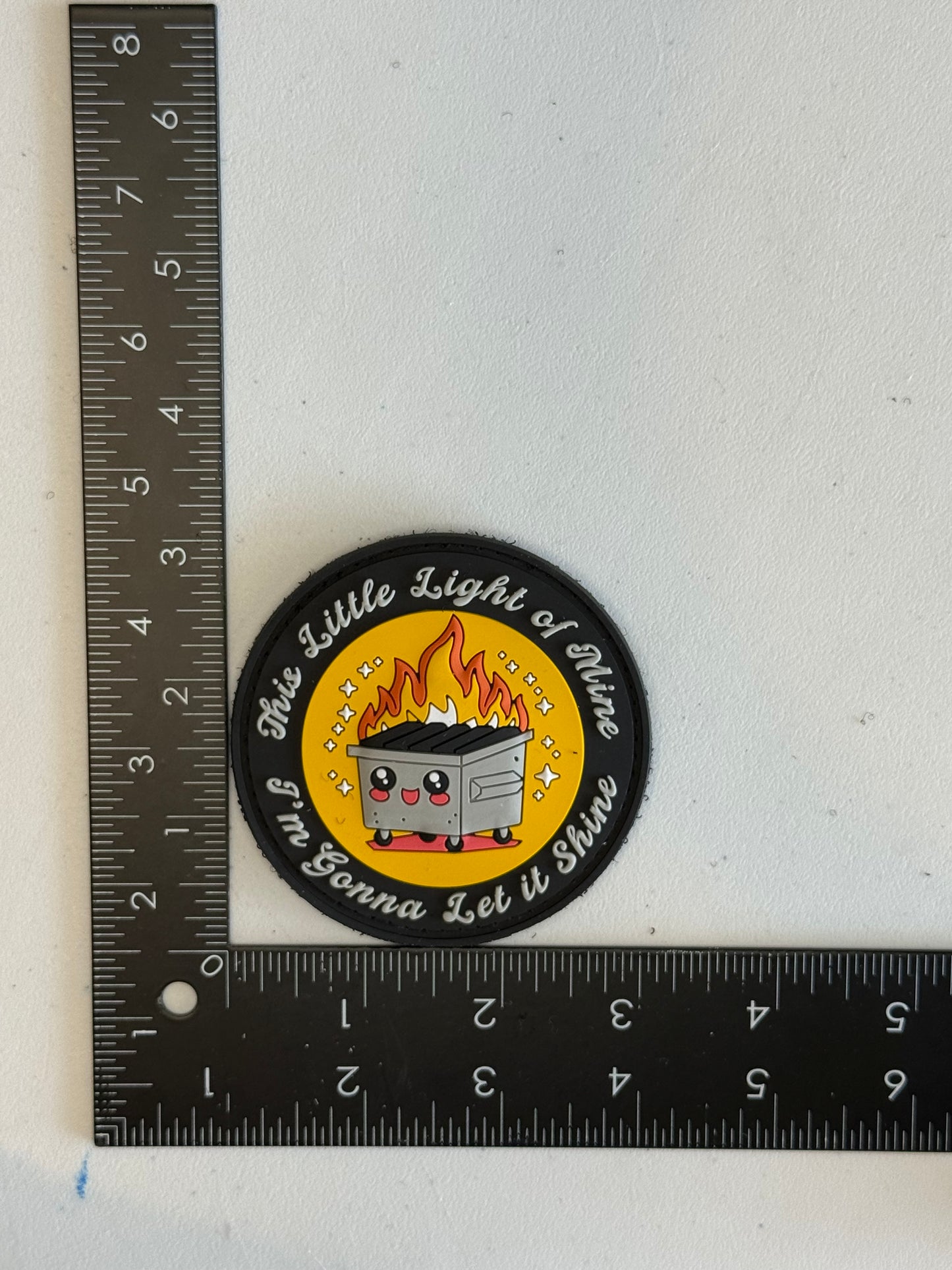This Little Light of Mine — Dumpster Fire PVC Patch