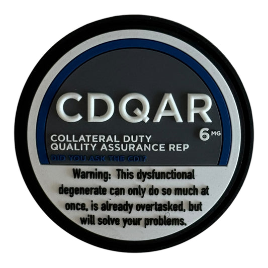 CDQAR — Collateral Duty Quality Assurance Rep PVC Patch