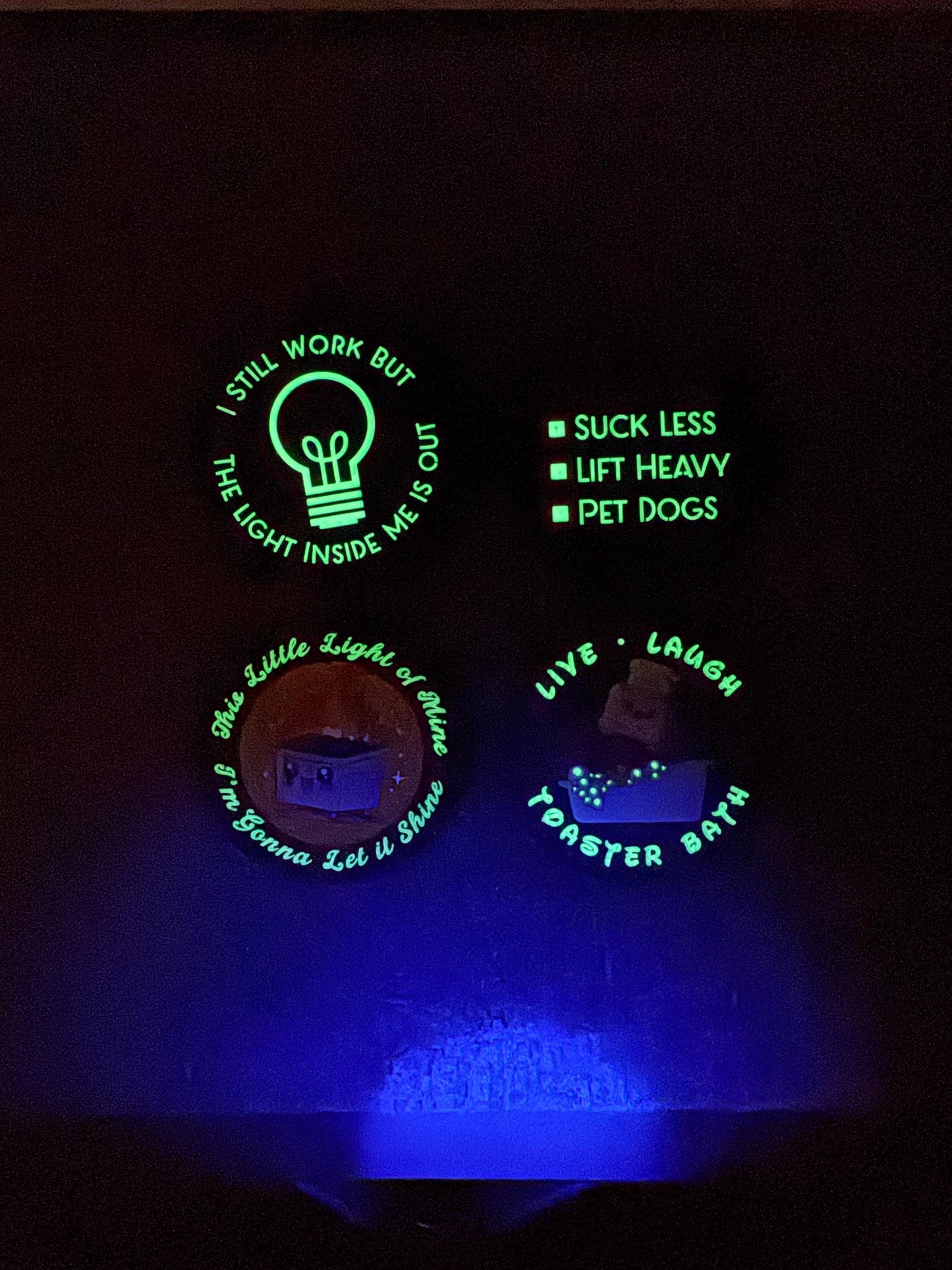 I Still Work But the Light Inside Me is Out PVC Patch